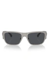 Versace 56mm Square Sunglasses In Gunmetal