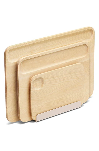 Caraway 4-piece Cutting Board Set In Beige