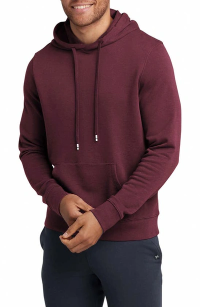 Tommy John French Terry Pullover Hoodie In Winetasting