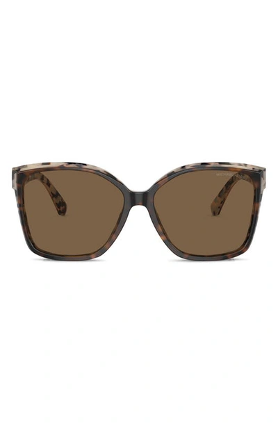 Michael Kors Malia 58mm Square Sunglasses In Brown
