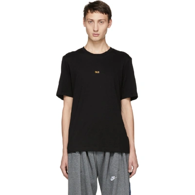 Helmut Lang Crewneck T-shirt With Taxi Print In Black
