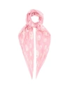 Alexander Mcqueen Skull-print Silk-chiffon Scarf In Light Pink