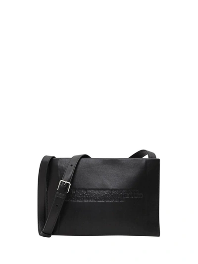Calvin Klein Geometric Crossbody Bag In Black