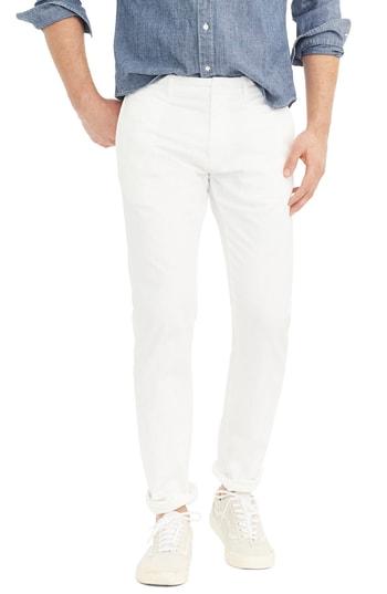 white stretch chinos