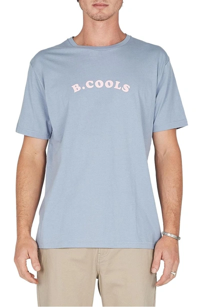 Barney Cools B.nostalgic Graphic T-shirt In Salty Blue