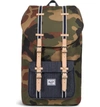 Herschel Supply Co Little America Offset Backpack - Green In Woodland Camo/ Dark Denim