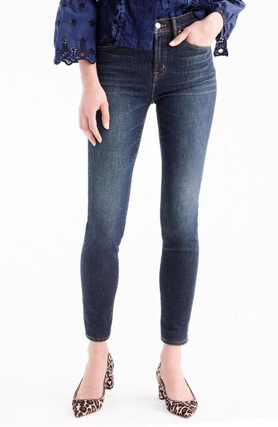 J.crew High Rise Toothpick Jeans In Solano Wash