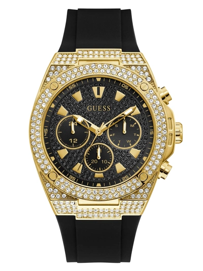 Guess Factory Gold-tone Rhinestone Multifunction Watch