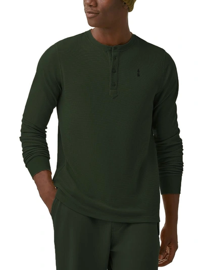 Bass Outdoor Mens Waffle Thermal Henley Shirt In Multi