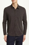 Goodlife Sea Wash Button-up Shirt In Black