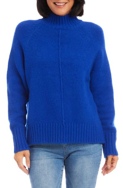 Karen Kane Turtleneck Sweater In Blue