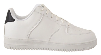 Signs Chic White Leather Low Top Men's Sneakers