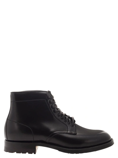 Alden Shoe Company Alden Plain Toe Boot In Black