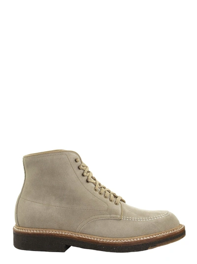 Alden Shoe Company Alden Suede Lace Up Boot In Gray