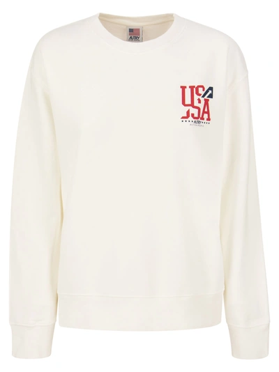 Autry Iconic Sweatshirt Crew Neck In Multicolor