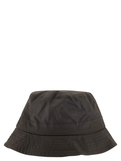 Barbour Belsay Waxed Cap In Olive