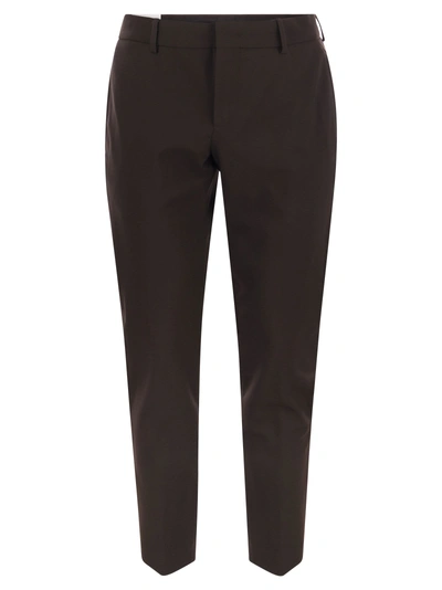 Pt Pantaloni Torino 'epsilon' Trousers In Technical Fabric In Black