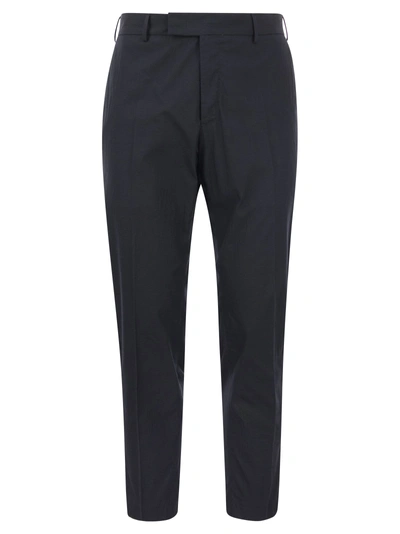 Pt Pantaloni Torino Cotton And Lyocell Trousers In Gray