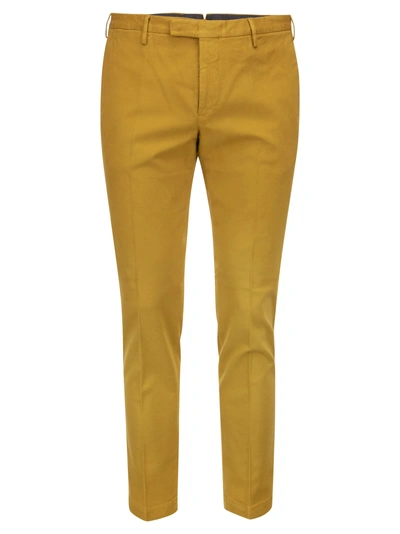 Pt Pantaloni Torino Skinny Fit Stretch Trousers In Yellow