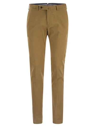 Pt Pantaloni Torino Super Slim Trousers In Brown