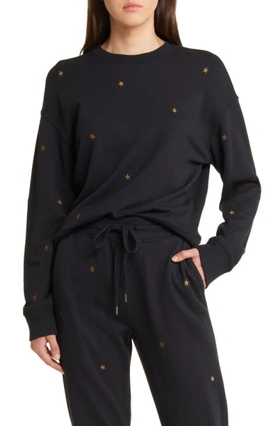 Rails Ramona Star Cotton Modal Sweatshirt In Bronze Stars