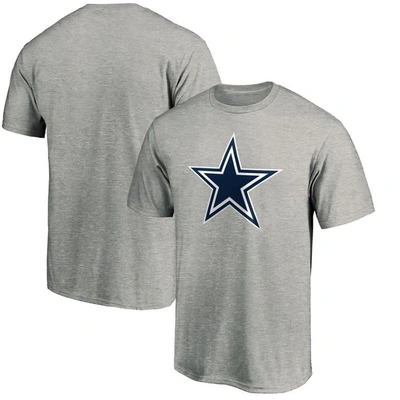 Fanatics Branded Heathered Gray Dallas Cowboys Primary Logo T-shirt