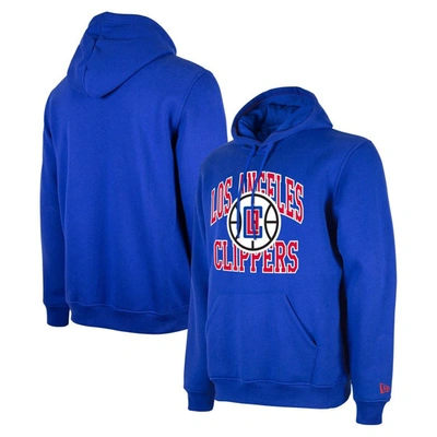 New Era Men's And Women's  Royal La Clippers 2023/24 Season Tip-off Edition Pullover Hoodie