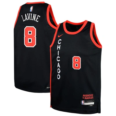 Nike Kids' Youth  Zach Lavine Black Chicago Bulls  Swingman Replica Jersey