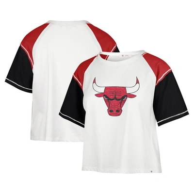 47 ' Cream Chicago Bulls Premier Raglan Cropped T-shirt