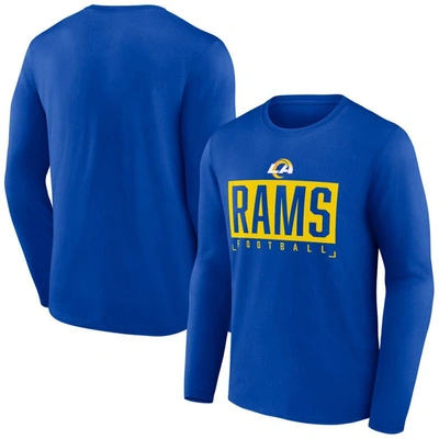 Fanatics Branded Royal Los Angeles Rams Big & Tall Wordmark Long Sleeve T-shirt