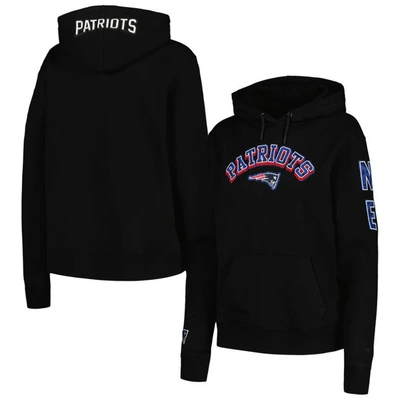 Pro Standard Black New England Patriots Animal Print Fleece Pullover Hoodie