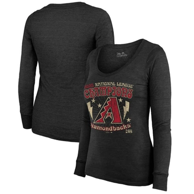 Majestic Threads  Black Arizona Diamondbacks 2023 National League Champions Tour Long Sleeve Tri-ble