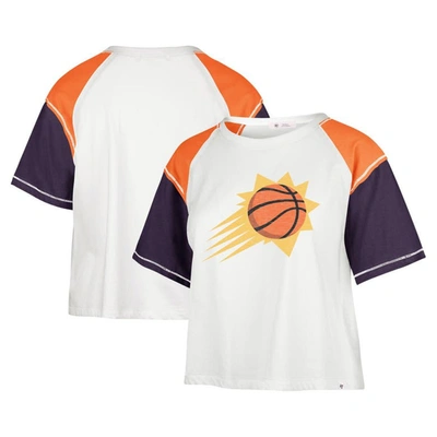 47 ' Cream Phoenix Suns Premier Raglan Cropped T-shirt