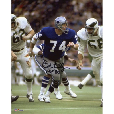 Fanatics Authentic Bob Lilly Dallas Cowboys Autographed 8'' X 10'' Action Photograph With "hof 80" Inscription In White