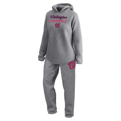 Fanatics Branded  Gray Washington Nationals Legacy Pullover Sweatshirt & Sweatpants Set