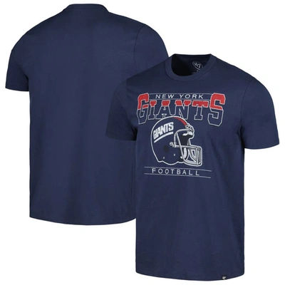 47 ' Navy New York Giants Time Lock Franklin T-shirt