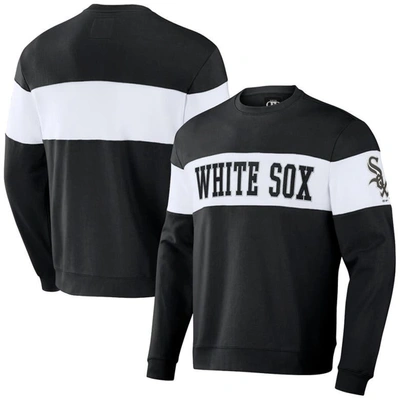 Darius Rucker Collection By Fanatics Black Chicago White Sox Stripe Pullover Sweatshirt