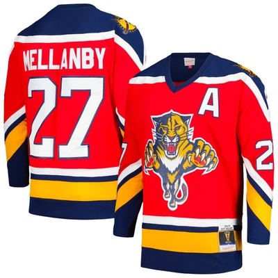 Mitchell & Ness Scott Mellanby Red Florida Panthers Alternate Captain's Patch 1995/96 Blue Line Play