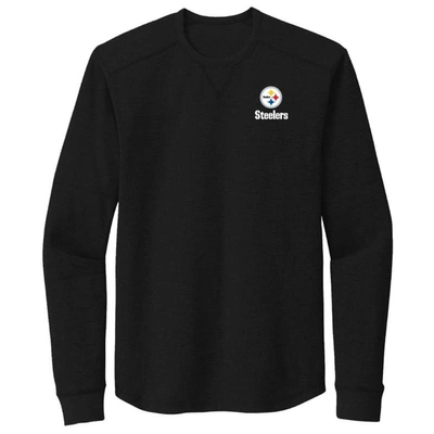 Dunbrooke Black Pittsburgh Steelers Cavalier Thermal Long Sleeve T-shirt