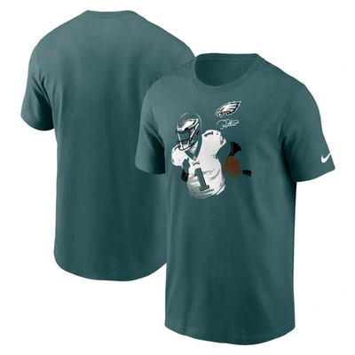 Nike Jalen Hurts Midnight Green Philadelphia Eagles Player Graphic T-shirt