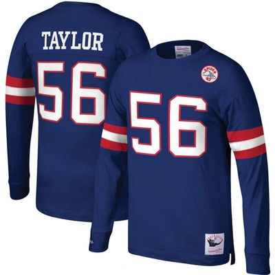 Mitchell & Ness Lawrence Taylor Royal New York Giants Big & Tall Cut & Sew Player Name & Number Long