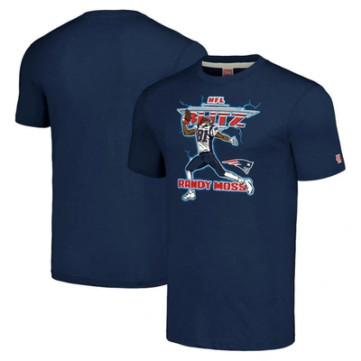Homage Randy Moss Navy New England Patriots Nfl Blitz Retired Player Tri-blend T-shirt