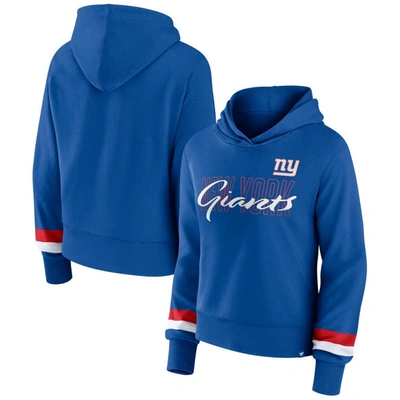 Fanatics Branded  Royal New York Giants Over Under Pullover Hoodie