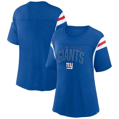Fanatics Branded Royal New York Giants Classic Rhinestone T-shirt
