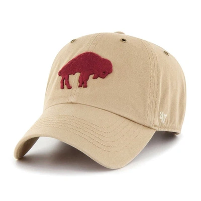 47 ' Khaki Buffalo Bills Overton Clean Up Adjustable Hat