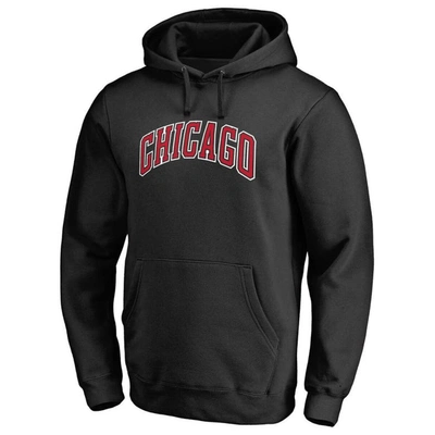 Fanatics Branded Black Chicago Bulls Alternate Logo Pullover Hoodie