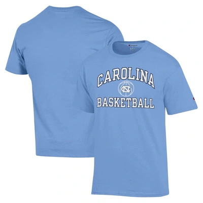 Champion Carolina Blue North Carolina Tar Heels Basketball Icon T-shirt In Light Blue