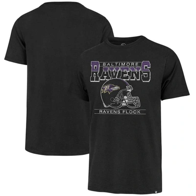 47 ' Black Baltimore Ravens Time Lock Franklin T-shirt