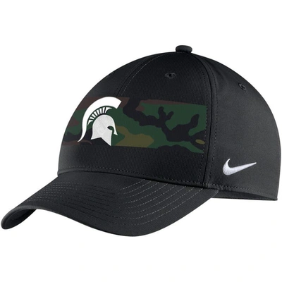 Nike Black Michigan State Spartans Military Pack Camo Legacy91 Adjustable Hat