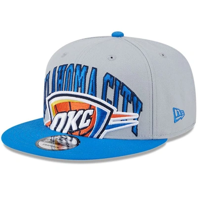 New Era Grey/blue Oklahoma City Thunder Tip-off Two-tone 9fifty Snapback Hat